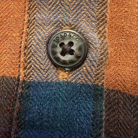 Toad & Co Women Hartland ShirtDress Plaid Flannel Short Sleeve Small Size - Picture 8 of 12